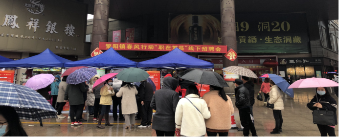 繁昌区繁阳镇举办2021年春风行动招聘会